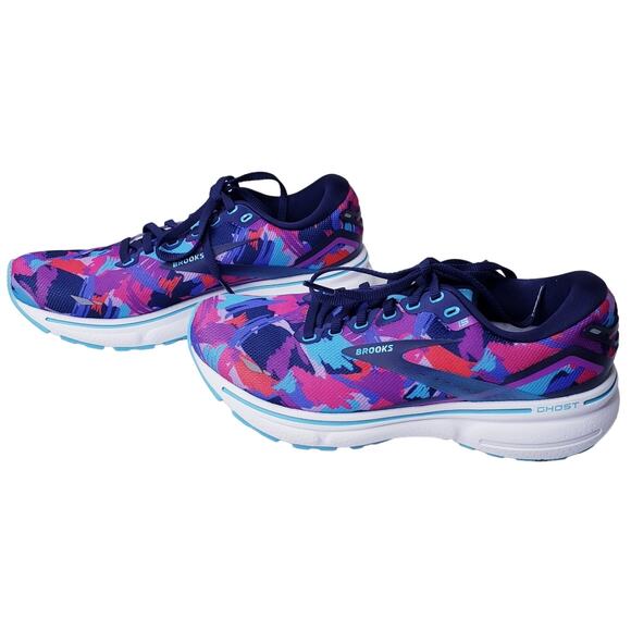 Brooks Shoes - BROOKS GHOST 15 Athletic Running Shoes Blue/Eclipse/Purple Women's Size 7.5M VGC